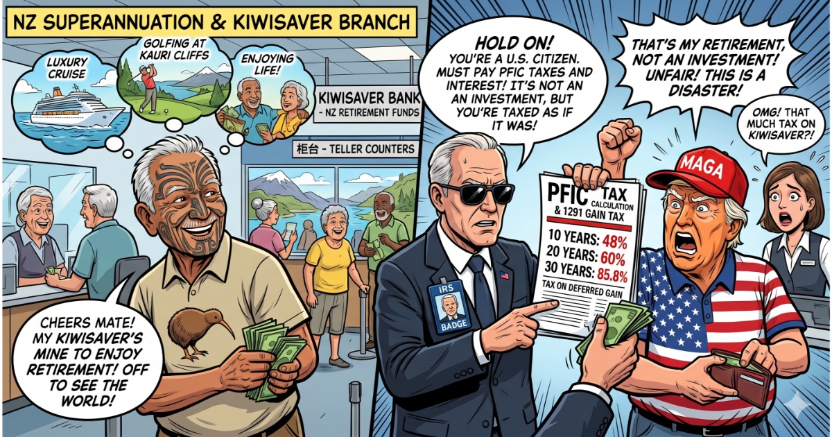 New Zealand KiwiSaver PFIC Tax Risk: US Expat vs NZ Resident Reality